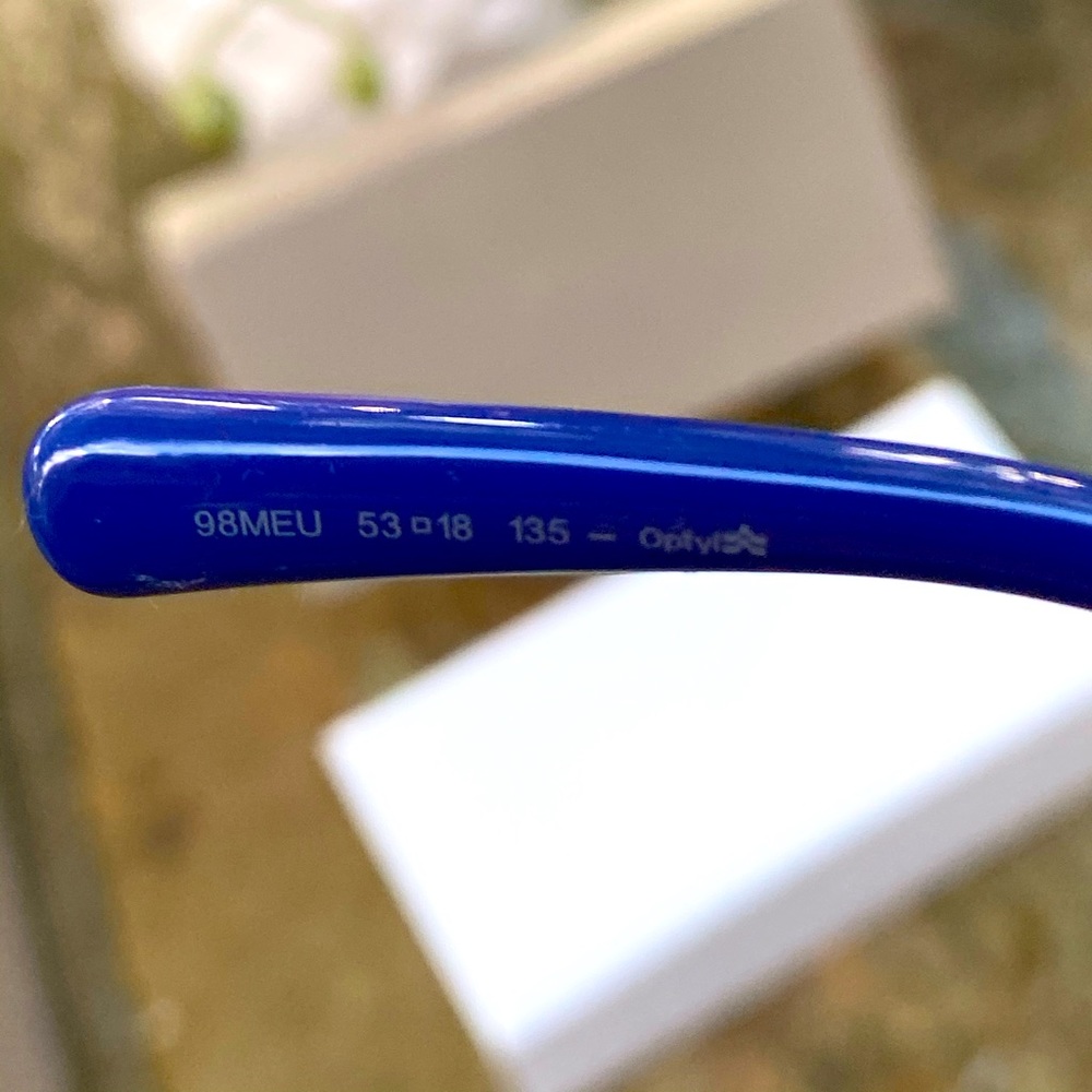 Christian Dior Blue Acetate Tie Dye Sunglasses - Picture 7 of 16